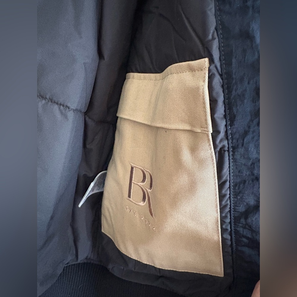 Banana Republic Men's Navy Bomber Jacket - Picture 6 of 9
